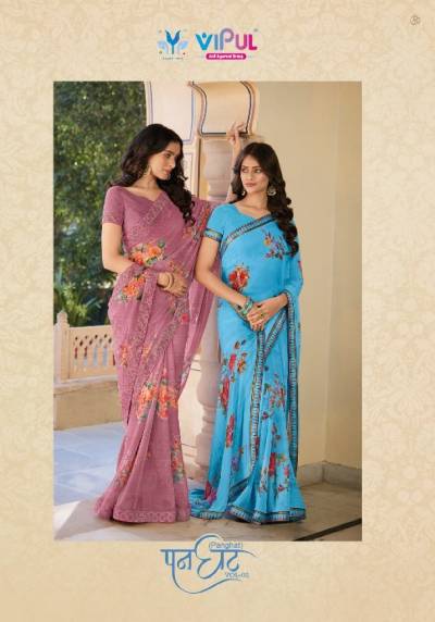 Panghat By Vipul Fancy Georgette Saree Collection